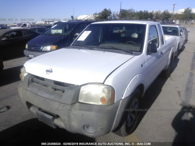 1N6DD26S21C317270 - 2001 NISSAN FRONTIER KING CAB XE WHITE photo 2