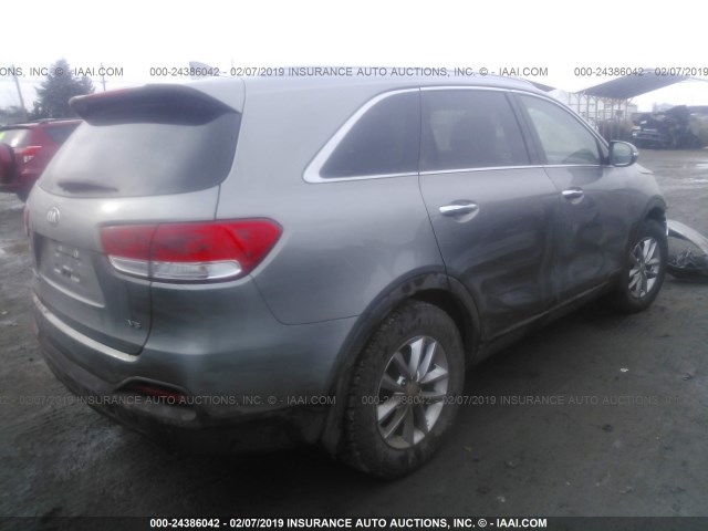 5XYPGDA5XHG291284 - 2017 KIA SORENTO LX/L GRAY photo 4