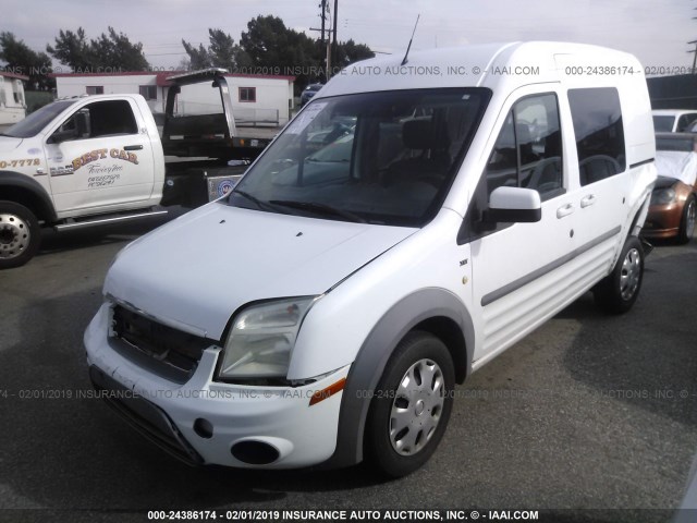 NM0KS9BN1CT112970 - 2012 FORD TRANSIT CONNECT XLT WHITE photo 2