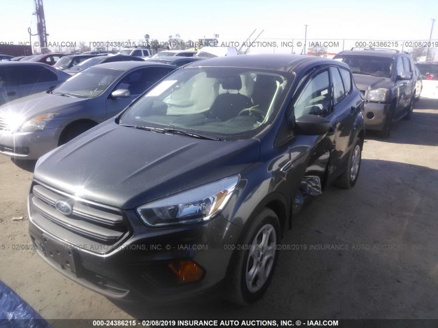 1FMCU0F78HUB53277 - 2017 FORD ESCAPE S GRAY photo 2