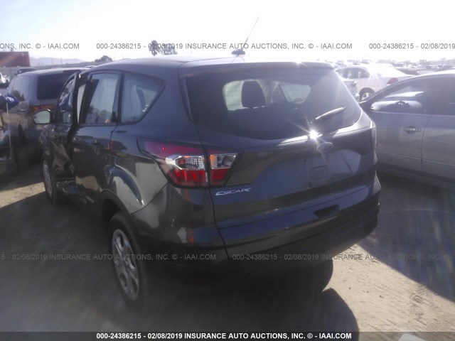 1FMCU0F78HUB53277 - 2017 FORD ESCAPE S GRAY photo 3