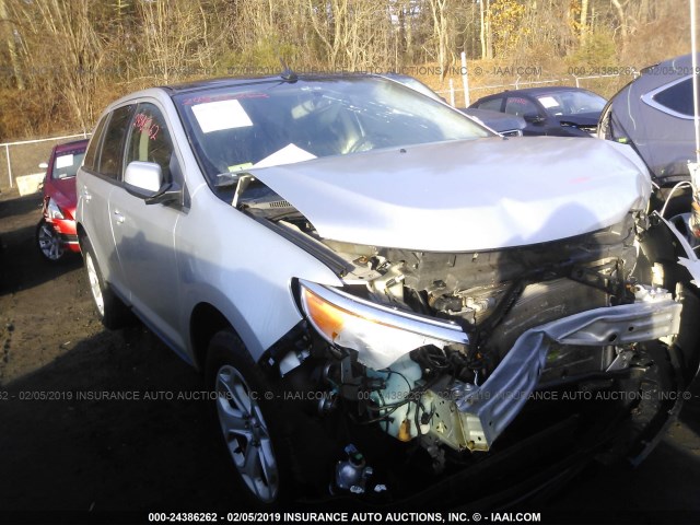 2FMDK4JC7CBA16402 - 2012 FORD EDGE SEL SILVER photo 1