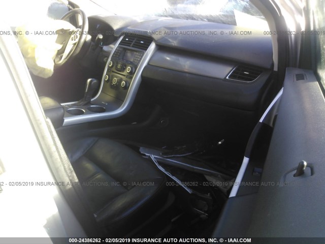 2FMDK4JC7CBA16402 - 2012 FORD EDGE SEL SILVER photo 5