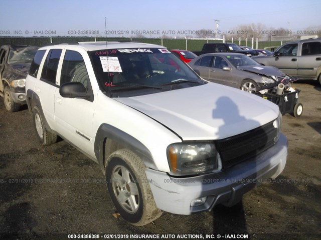 1GNDS13S332254851 - 2003 CHEVROLET TRAILBLAZER  WHITE photo 1