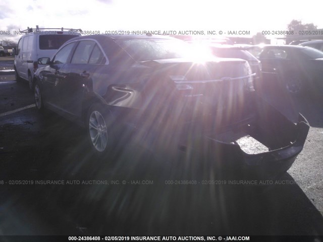 1FAHP2E84GG147499 - 2016 FORD TAURUS SEL BLACK photo 3