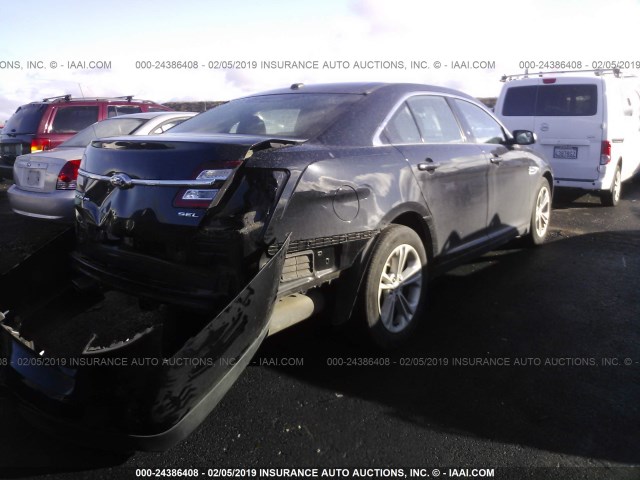 1FAHP2E84GG147499 - 2016 FORD TAURUS SEL BLACK photo 4