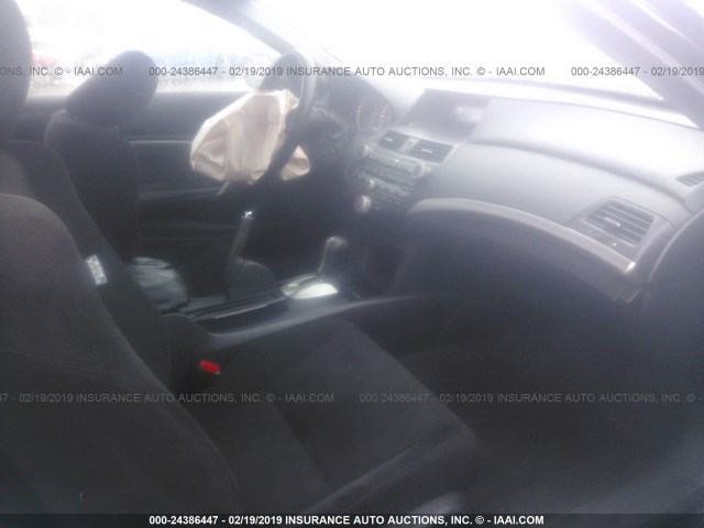 1HGCS12738A014618 - 2008 HONDA ACCORD EX BLACK photo 5
