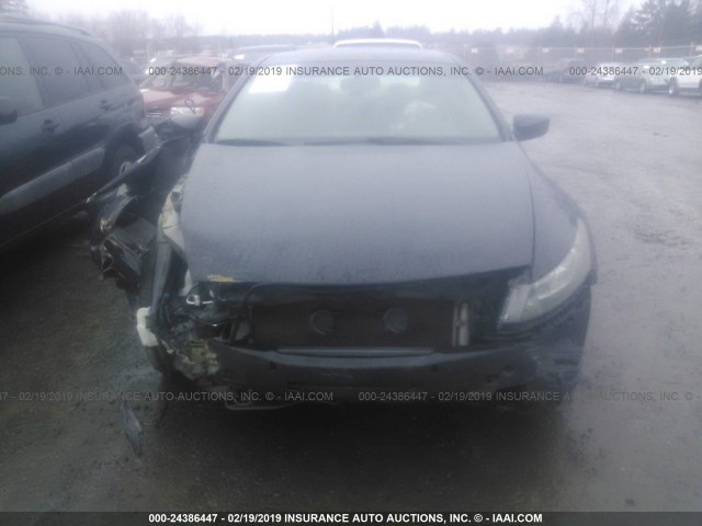 1HGCS12738A014618 - 2008 HONDA ACCORD EX BLACK photo 6