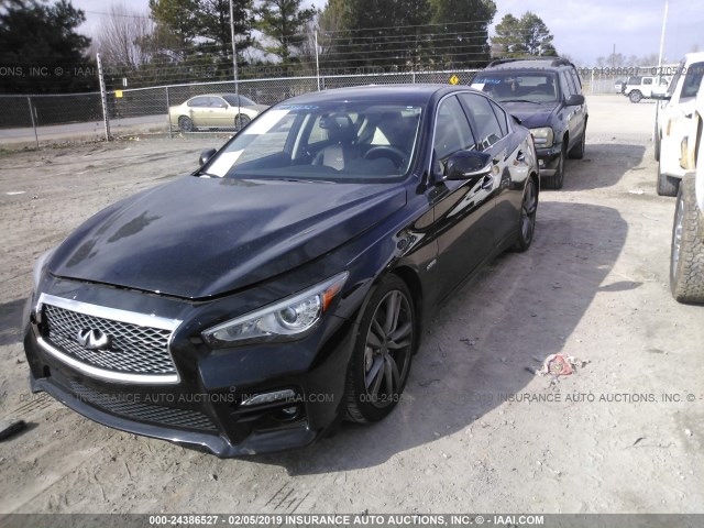 JN1AV7AP7EM691296 - 2014 INFINITI Q50 HYBRID PREMIUM/SPORT BLACK photo 2