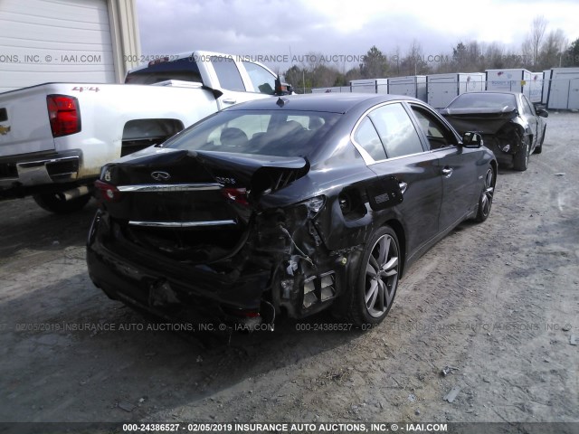 JN1AV7AP7EM691296 - 2014 INFINITI Q50 HYBRID PREMIUM/SPORT BLACK photo 4