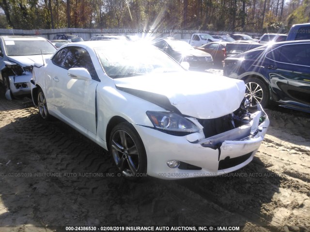 JTHFF2C22C2522170 - 2012 LEXUS IS 250 WHITE photo 1