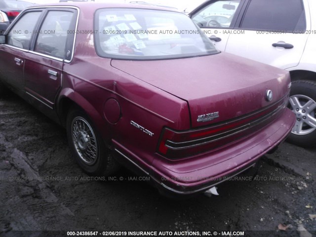 3G4AG55N7PS633210 - 1993 BUICK CENTURY SPECIAL BURGUNDY photo 6