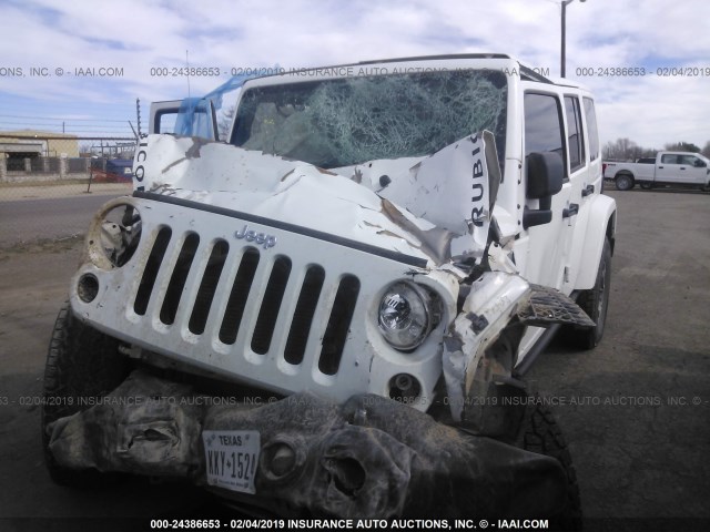 1C4BJWFG6JL851300 - 2018 JEEP WRANGLER UNLIMITE RUBICON WHITE photo 2