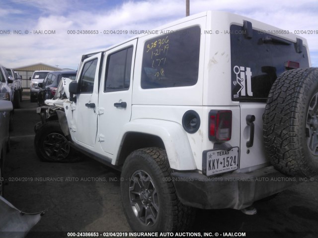 1C4BJWFG6JL851300 - 2018 JEEP WRANGLER UNLIMITE RUBICON WHITE photo 3