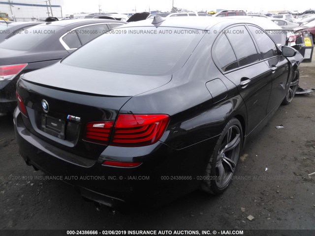 WBSFV9C55ED097759 - 2014 BMW M5 BLACK photo 4