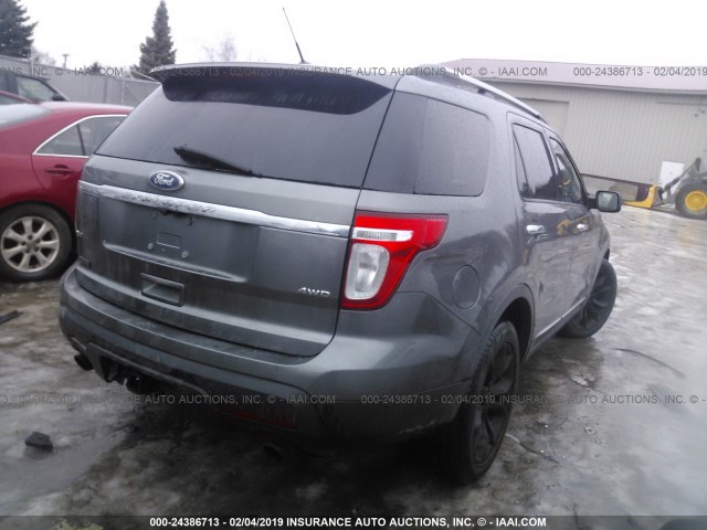 1FMHK8D83BGA10006 - 2011 FORD EXPLORER XLT GRAY photo 4