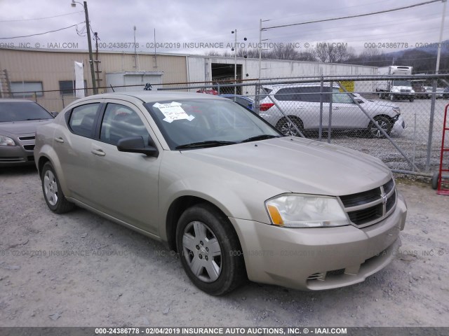 1B3LC46B69N569490 - 2009 DODGE AVENGER SE/SXT GOLD photo 1