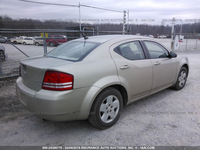 1B3LC46B69N569490 - 2009 DODGE AVENGER SE/SXT GOLD photo 4