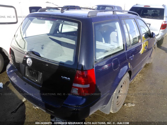 WVWSG61J62W108640 - 2002 VOLKSWAGEN JETTA GLS BLUE photo 4