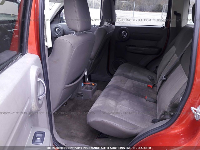 1D8GU28K19W527531 - 2009 DODGE NITRO ORANGE photo 8