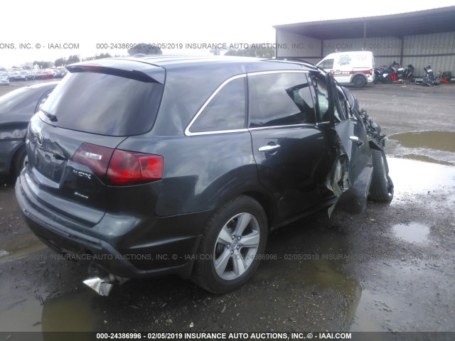 2HNYD2H33DH513563 - 2013 ACURA MDX TECHNOLOGY GRAY photo 4