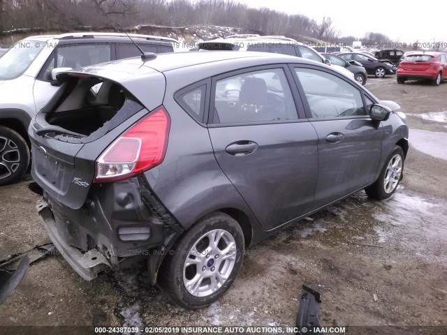 3FADP4EJ7GM150495 - 2016 FORD FIESTA SE GRAY photo 4