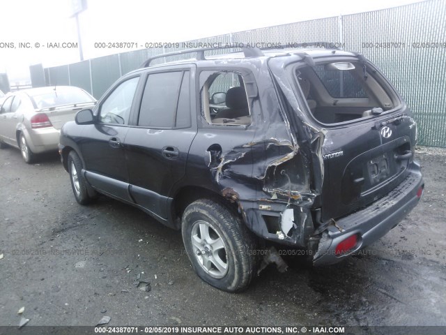 KM8SB12B74U636044 - 2004 HYUNDAI SANTA FE GL BLACK photo 3