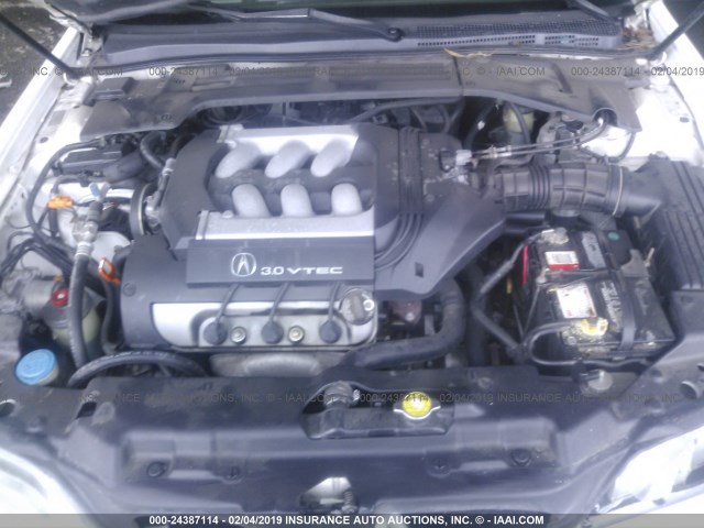 19UYA2246WL000542 - 1998 ACURA 3.0CL Սպիտակ լուսանկար 10