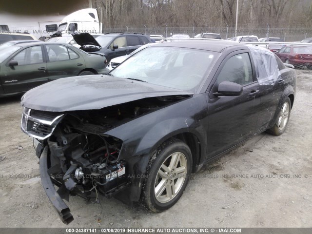 1B3CC5FB2AN215671 - 2010 DODGE AVENGER R/T BLACK photo 2