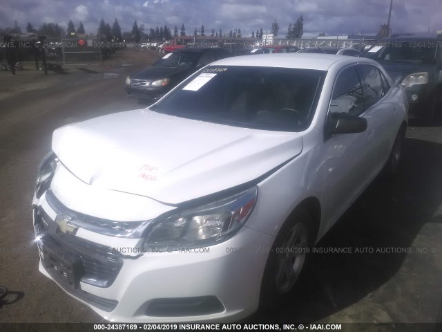1G11B5SL5FF198981 - 2015 CHEVROLET MALIBU LS WHITE photo 2