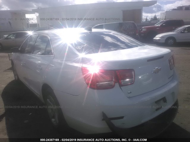 1G11B5SL5FF198981 - 2015 CHEVROLET MALIBU LS WHITE photo 3