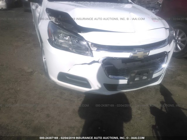 1G11B5SL5FF198981 - 2015 CHEVROLET MALIBU LS WHITE photo 6