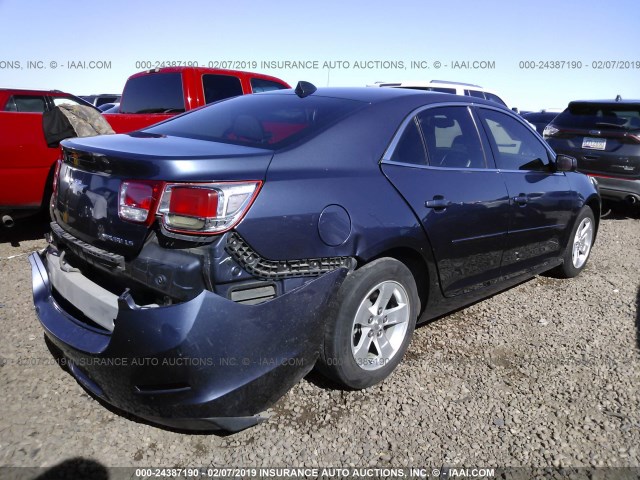 1G11B5SL4EF272292 - 2014 CHEVROLET MALIBU LS BLUE photo 4