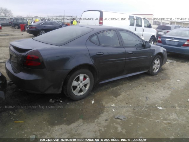 2G2WP552481169228 - 2008 PONTIAC GRAND PRIX GRAY photo 4
