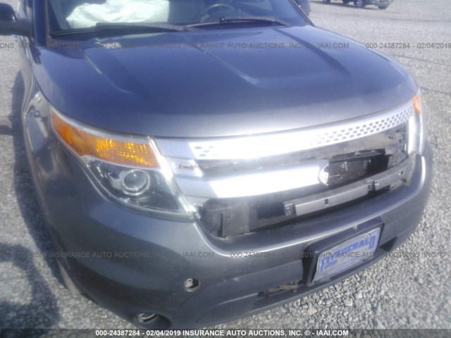 1FMHK7D81BGA63510 - 2011 FORD EXPLORER XLT GRAY photo 6