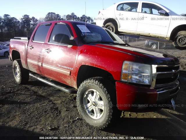 3GCEK23309G260165 - 2009 CHEVROLET SILVERADO K1500 LT RED photo 1