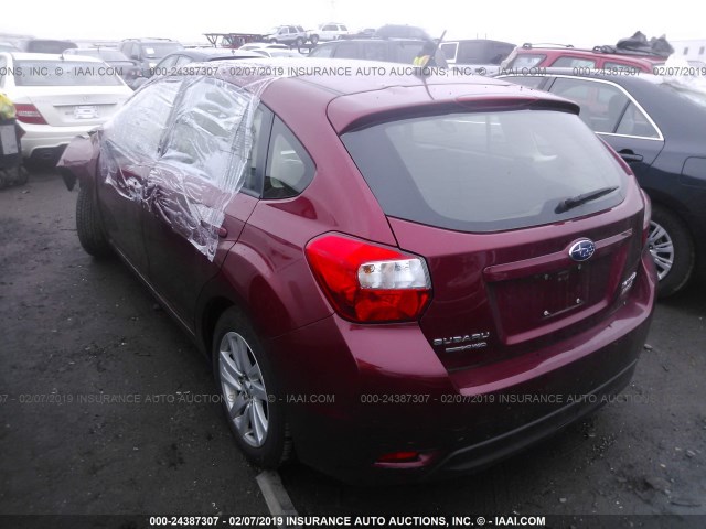 JF1GPAB64GH294344 - 2016 SUBARU IMPREZA PREMIUM RED photo 3