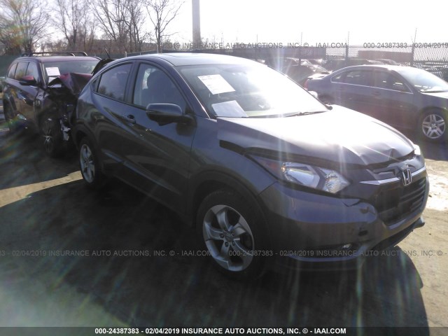 3CZRU6H51GM708385 - 2016 HONDA HR-V EX GRAY photo 1