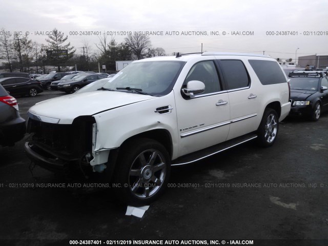 1GYFK66808R257598 - 2008 CADILLAC ESCALADE ESV WHITE photo 2