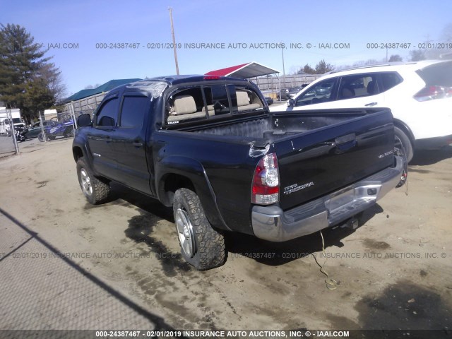 5TFLU4EN6DX061203 - 2013 TOYOTA TACOMA DOUBLE CAB 黑色 照片 3