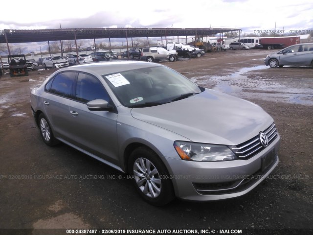 1VWAT7A35EC074899 - 2014 VOLKSWAGEN PASSAT S SILVER photo 1