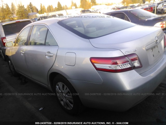 4T1BF3EK9BU223096 - 2011 TOYOTA CAMRY SE/LE/XLE 银色 照片 3