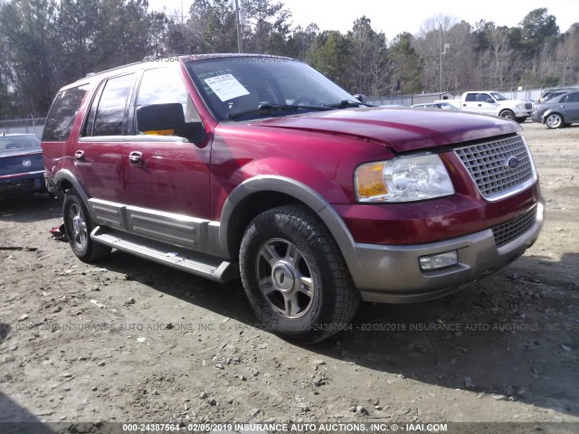 1FMEU17WX4LB17319 - 2004 FORD EXPEDITION EDDIE BAUER RED photo 1