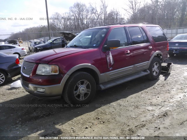 1FMEU17WX4LB17319 - 2004 FORD EXPEDITION EDDIE BAUER RED photo 2