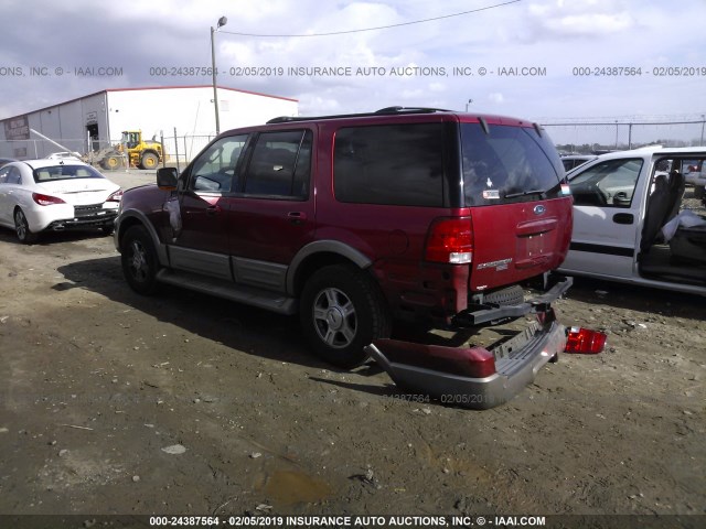 1FMEU17WX4LB17319 - 2004 FORD EXPEDITION EDDIE BAUER RED photo 3