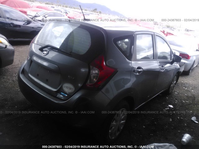 3N1CE2CP5GL374008 - 2016 NISSAN VERSA NOTE S/S PLUS/SV/SL/SR GRAY photo 4