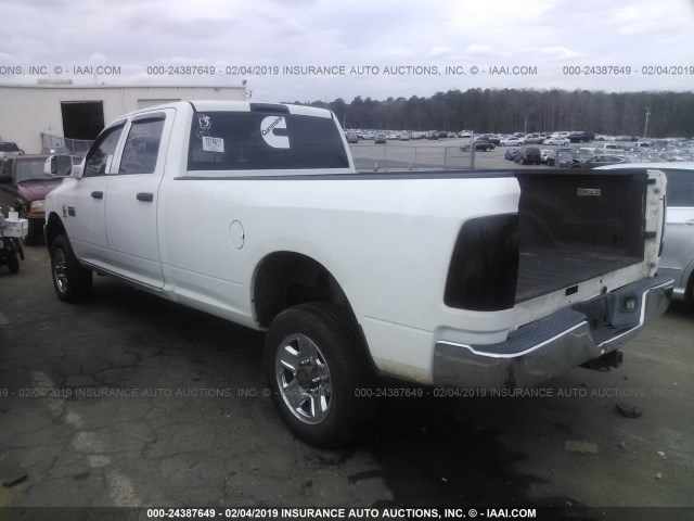 3D7UT2CL7BG581012 - 2011 DODGE RAM 2500 WHITE photo 3