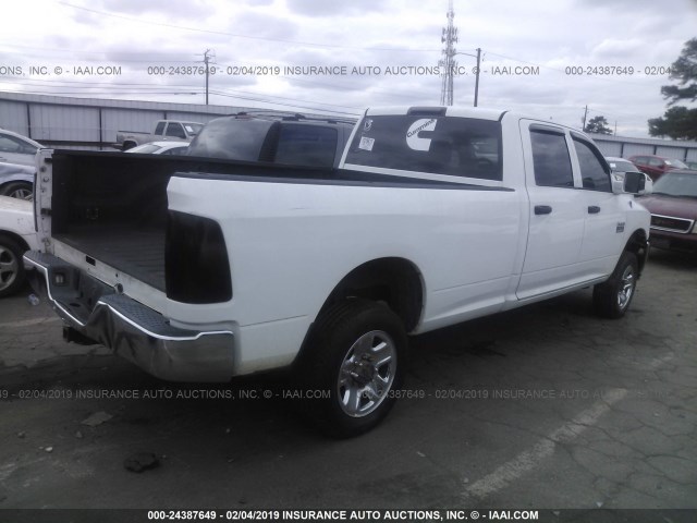 3D7UT2CL7BG581012 - 2011 DODGE RAM 2500 WHITE photo 4