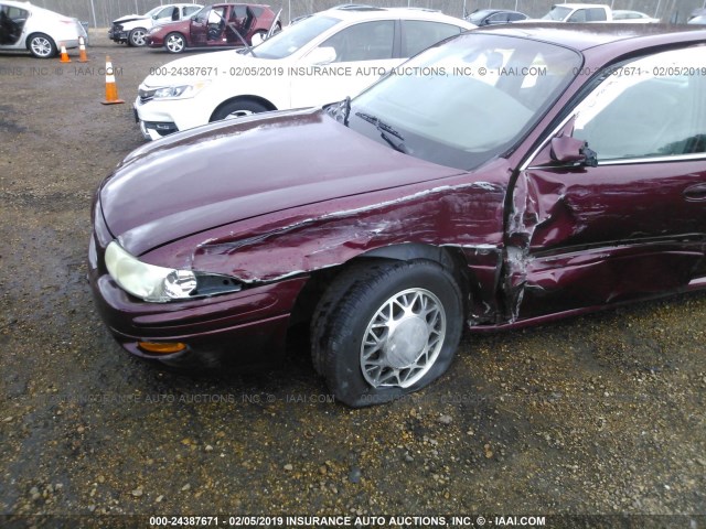 1G4HP54K924183168 - 2002 BUICK LESABRE CUSTOM BURGUNDY photo 6