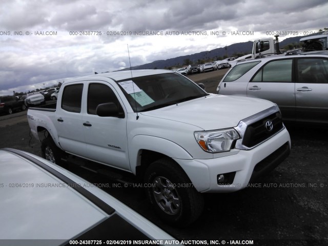 3TMJU4GN0FM177154 - 2015 TOYOTA TACOMA DOUBLE CAB PRERUNNER WHITE photo 1